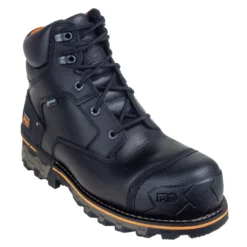 Timberland PRO Boots: Men's Black TB0A1FZP 001 6 Inch Boondock CT Work Boots -Carlos Trendy tb0a1fzp001 1