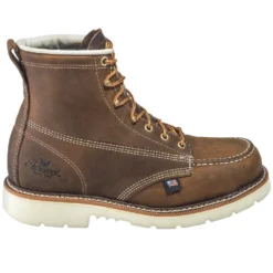 Thorogood Boots: Men's 804-4375 Brown 6-Inch USA-Made Moc EH Steel Toe Work Boots -Carlos Trendy thorogood 804 4375 o 01