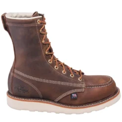 Thorogood Boots: Men's 804-4478 USA-Made Brown EH Steel Toe Work Boots -Carlos Trendy thorogood 804 4478 o 01