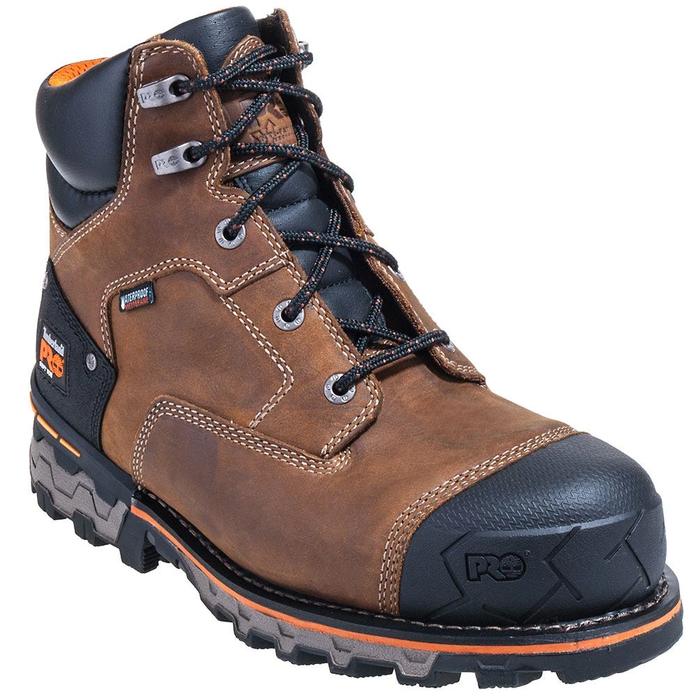 Timberland PRO Boots: Men's Brown 92673 Boondock 6" EH Waterproof Boots 3 Timberland PRO Boots: Men's Brown 92673 Boondock 6" EH Waterproof Boots - Image 3