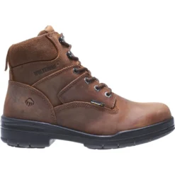 Wolverine Boots: Men's 2053 Durashocks Steel Toe Brown Boots -Carlos Trendy w02053