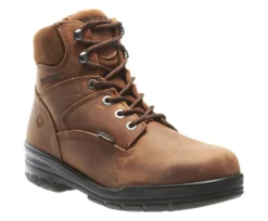Wolverine Boots: Men's 2053 Durashocks Steel Toe Brown Boots -Carlos Trendy wbsm w02053 032315 s16 045