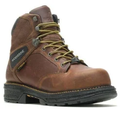 Wolverine Boots: Men's 201175 Tobacco 6" Hellcat CarbonMax Waterproof Work Boot