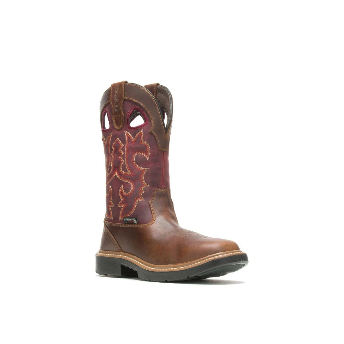 Wolverine Boots: Men's W211132 Red Steel Toe Rancher Durashocks Wellington Work Boots 1 Wolverine Boots: Men's W211132 Red Steel Toe Rancher Durashocks Wellington Work Boots