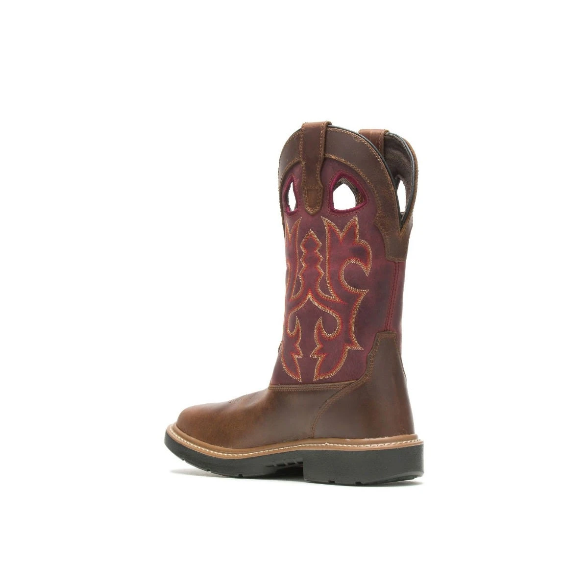 Wolverine Boots: Men's W211132 Red Steel Toe Rancher Durashocks Wellington Work Boots 3 Wolverine Boots: Men's W211132 Red Steel Toe Rancher Durashocks Wellington Work Boots - Image 3