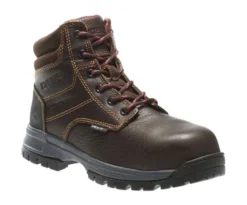 Wolverine Boots: Women's W10180 Piper Brown Composite Toe Waterproof Work Boot -Carlos Trendy wbsw w10180 032015 s16 045