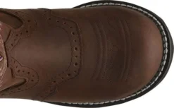 Justin Boots: Women's GY9980 Aged Bark With Diamond Cut Steel Toe Boots -Carlos Trendy wkl9980 617x563 top