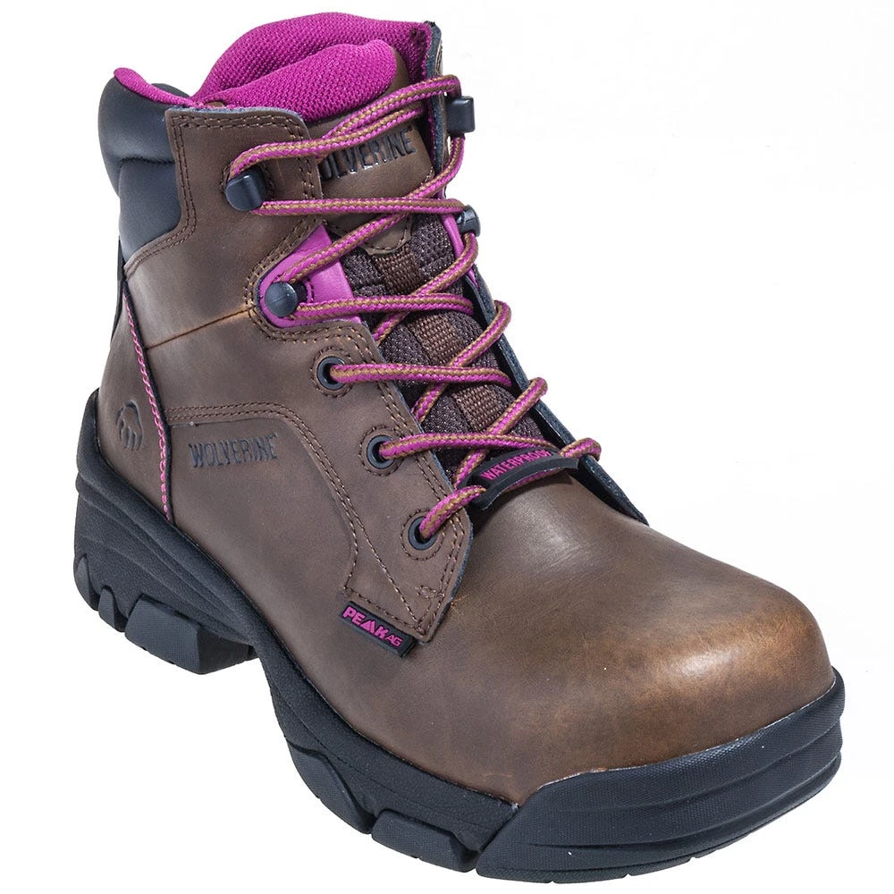 Wolverine Boots: Women's 10383 Brown Merlin EH Composite Toe Boots 3 Wolverine Boots: Women's 10383 Brown Merlin EH Composite Toe Boots - Image 3