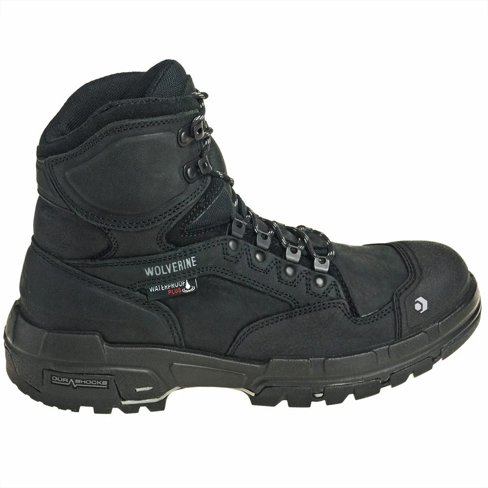 Wolverine Boots: Men's 10613 Black Waterproof 6-Inch Legend Boots 4 Wolverine Boots: Men's 10613 Black Waterproof 6-Inch Legend Boots - Image 4